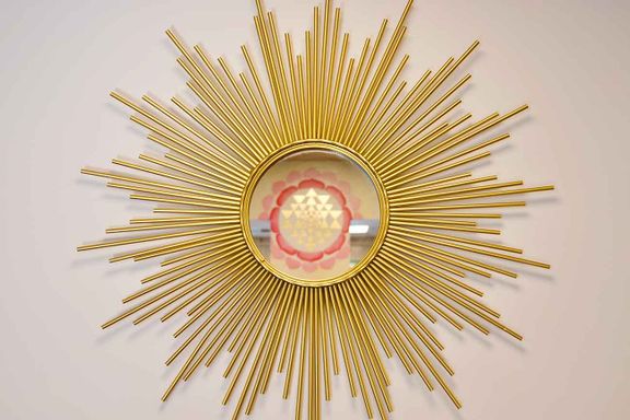 miroir soleil et Sri Yantra